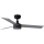 FARO 34285WT1S - LED димируем таванен вентилатор CRUISER с LED/18W/230V 2700/3000/4000K Ø 106 cm сив/черен Wi-Fi Tuya + дистанционно управление