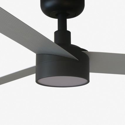 FARO 34286-1TW - Димируем таванен вентилатор CRUISER L LED/18W/230V 2700/3000/4000K Ø 132 cm черно/сиво + дистанционно управление