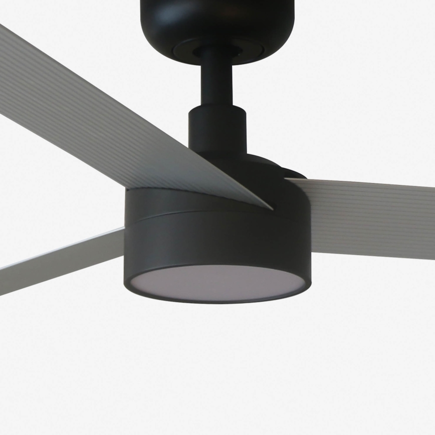 FARO 34286-1TW - Димируем таванен вентилатор CRUISER L LED/18W/230V 2700/3000/4000K Ø 132 cm черно/сиво + дистанционно управление