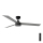 FARO 34286-1TW - LED Димируем таванен вентилатор CRUISER L LED/18W/230V 2700/4000/6500K Ø 132 см черен/сив + дистанционно управление