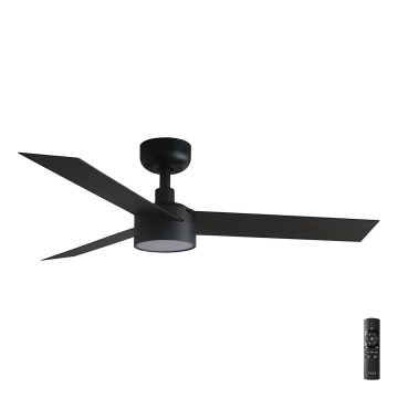 FARO 34289-1TW - LED Димируем таванен вентилатор CRUISER S LED/18W/230V 2700/4000/6500K Ø 106 см черен + дистанционно управление