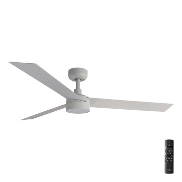 FARO 34290-1TW - LED Димируем вентилатор CRUISER LED/20W/230V 2700/4000/6500K Ø 132 см бял + дистанционно управление