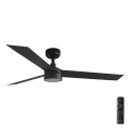 FARO 34291-1TW - LED Димируем таванен вентилатор CRUISER LED/20W/230V 2700/4000/6500K Ø 132 см черен + дистанционно управление