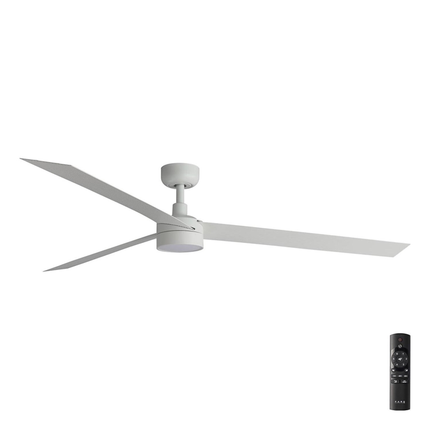 FARO 34292-1TW - LED Димируем вентилатор CRUISER LED/20W/230V 2700/4000/6500K Ø 160 см бял + дистанционно управление