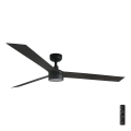 FARO 34293-1TW - LED Димируем таванен вентилатор CRUISER XL LED/18W/230V 2700/4000/6500K Ø 160 см черен + дистанционно управление