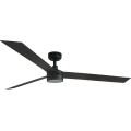 FARO 34293WT1S - димируем LED таванен вентилатор CRUISER XL LED/18W/230V 2700/3000/4000K Ø 160 см черен Wi-Fi Tuya + дистанционно управление