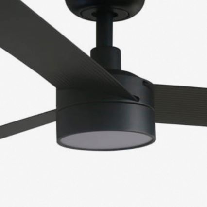 FARO 34293WT1S - Таванен вентилатор с димируемо LED осветление CRUISER XL LED/18W/230V 2700/3000/4000K Ø 160 см черен Wi‑Fi Tuya + дистанционно управление