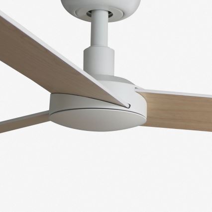 FARO 34295WT - Вентилатор за таван RUDDER S бял/бежов Ø 106 см Wi-Fi Tuya + дистанционно управление