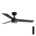 FARO 34296-1TW - LED димируем таванен вентилатор RUDDER S LED/18W/230V 2700/3000/4000K Ø 106 см черен + дистанционно управление
