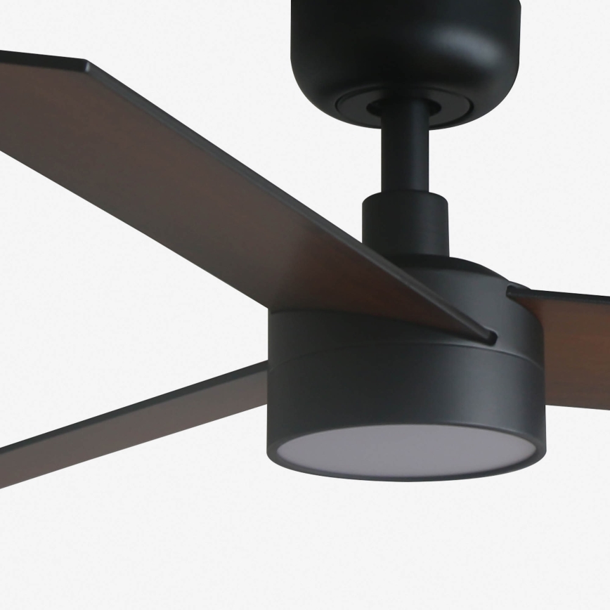 FARO 34296-1TW - LED Димируем таванен вентилатор RUDDER S LED/18W/230V 2700/4000/6500K Ø 106 см черен + дистанционно управление