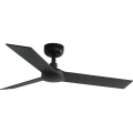 FARO 34296WT - Вентилатор за таван RUDDER S черен/кафяв Ø 106 см Wi-Fi Tuya + дистанционно управление