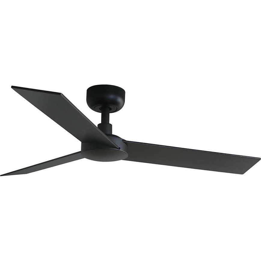 FARO 34296WT - Вентилатор за таван RUDDER S черен/кафяв Ø 106 см Wi-Fi Tuya + дистанционно управление