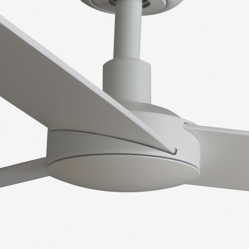 FARO 34297WT - Вентилатор за таван RUDDER L бял/бежов Ø 132 см Wi-Fi Tuya + дистанционно управление