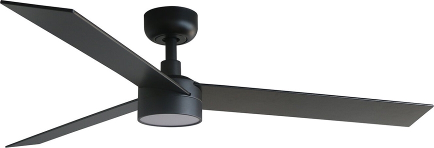 FARO 34298WT-1TW - LED Димируем таванен вентилатор RUDDER L LED/18W/230V 2700/4350/6000K черен Ø 132 см Wi-Fi Tuya + дистанционно управление