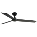 FARO 34298WT - Вентилатор за таван RUDDER L черен/венге Ø 132 см Wi-Fi Tuya + дистанционно управление