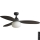 FARO 34301-11L - Вентилатор за таван PALMA 1xE27/15W/230V кафяв Ø 129 см IP44 + дистанционно управление