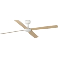 FARO 34355WT - Вентилатор за таван RUDDER L бял/бежов Ø 132 см Wi-Fi Tuya + дистанционно управление