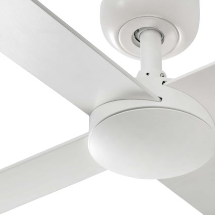 FARO 34355WT - Вентилатор за таван RUDDER L бял/бежов Ø 132 см Wi-Fi Tuya + дистанционно управление