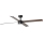 FARO 34356WT-1TW - LED Димируем таванен вентилатор RUDDER L LED/18W/230V 2700/4350/6000K кафяв/черен Ø 132 см Wi-Fi Tuya + дистанционно управление