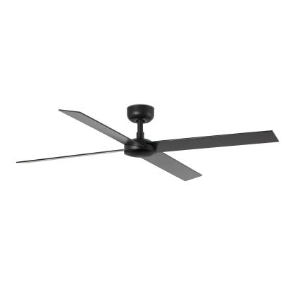 FARO 34356WT - Вентилатор за таван RUDDER L кафяв/черен Ø 132 см Wi-Fi Tuya + дистанционно управление