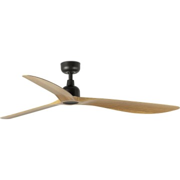 FARO 34360 - Вентилатор за таван OUTWOOD L кафяв/черен Ø 150 см IP44 + дистанционно управление