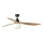 FARO 34360WT-11L - Окачен вентилатор OUTWOOD L 1xE27/15W/230V кафяв/черен d. 150 см Wi-Fi Tuya IP44 + дистанционно управление