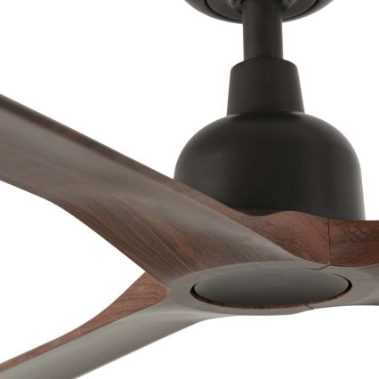 FARO 34362 - Вентилатор за таван OUTWOOD L кафяв/черен Ø 150 см IP44 + дистанционно управление