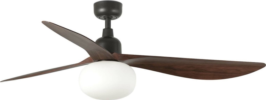 FARO 34362WT-11L - Вентилатор за таван OUTWOOD L 1xE27/15W/230V кафяв/черен Ø 150 см Wi-Fi Tuya IP44 + дистанционно управление