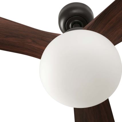 FARO 34362WT-11L - Вентилатор за таван OUTWOOD L 1xE27/15W/230V кафяв/черен Ø 150 см Wi-Fi Tuya IP44 + дистанционно управление