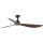 FARO 34362WT - Таванен вентилатор OUTWOOD L кафяв/черен, диаметър 150 см, Wi-Fi Tuya, IP44 + дистанционно управление
