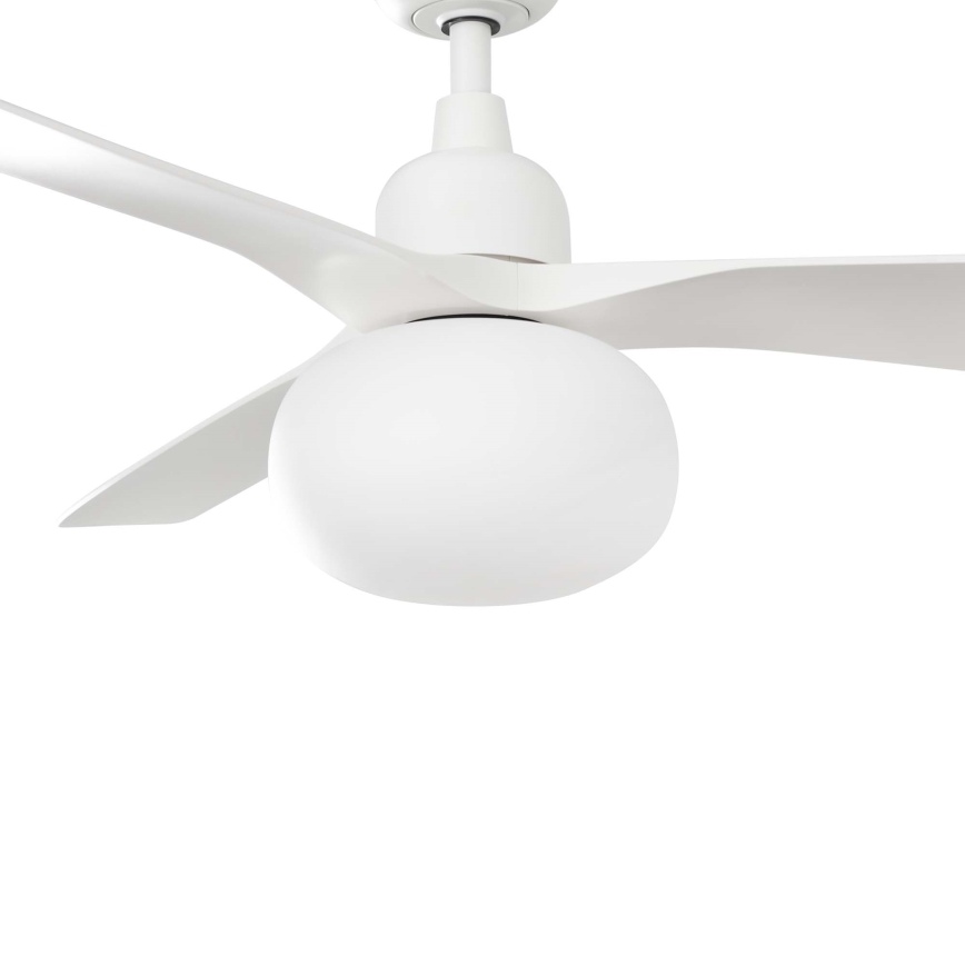 FARO 34363WT-11L - Вентилатор за таван OUTWOOD L 1xE27/15W/230V бял Ø 150 см Wi-Fi Tuya IP44 + дистанционно управление