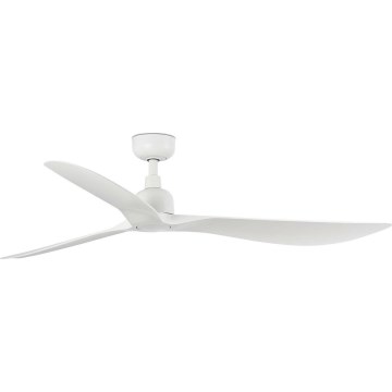 FARO 34363WT - Таванен вентилатор OUTWOOD L бял диаметър 150 см Wi-Fi Tuya IP44 + дистанционно управление
