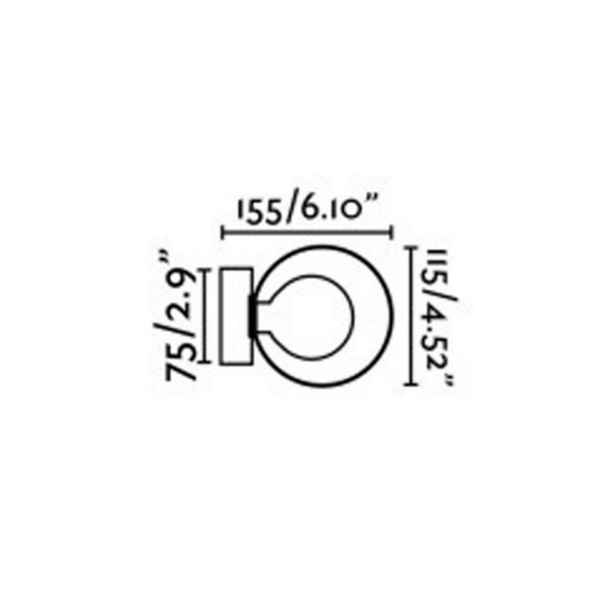 FARO 40086 - Стенна лампа за баня PERLA 1xG9 / 6W / 230V IP44