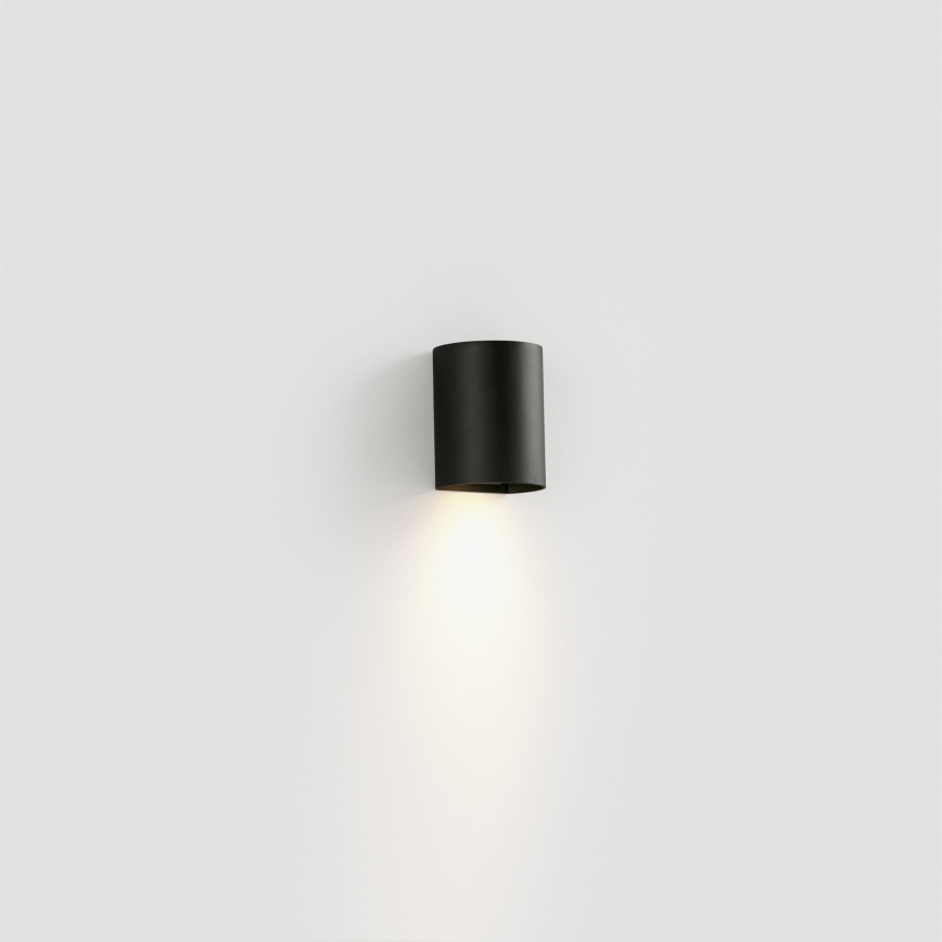 FARO 40523 - Аплик SOLE 1xGU10/8W/230V черен кръгла