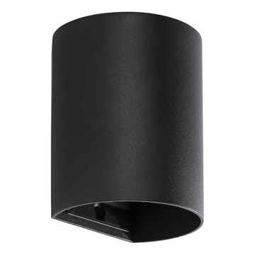 FARO 40523 - Аплик SOLE 1xGU10/8W/230V черен кръгла