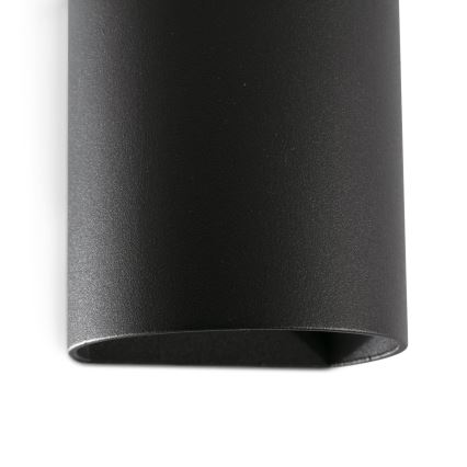 FARO 40523 - Аплик SOLE 1xGU10/8W/230V черен кръгла