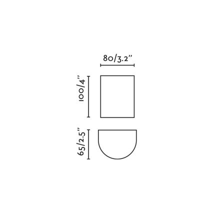 FARO 40524 - Аплик SOLE 1xGU10/8W/230V сив кръгла