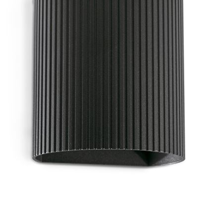 FARO 40527 - Аплик SOLE 1xGU10/8W/230V черен велпапе кръгла