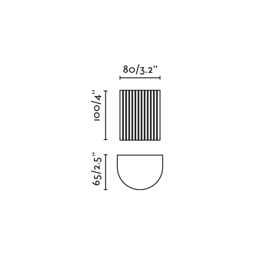 FARO 40528 - Аплик SOLE 1xGU10/8W/230V сив велпапе кръгла