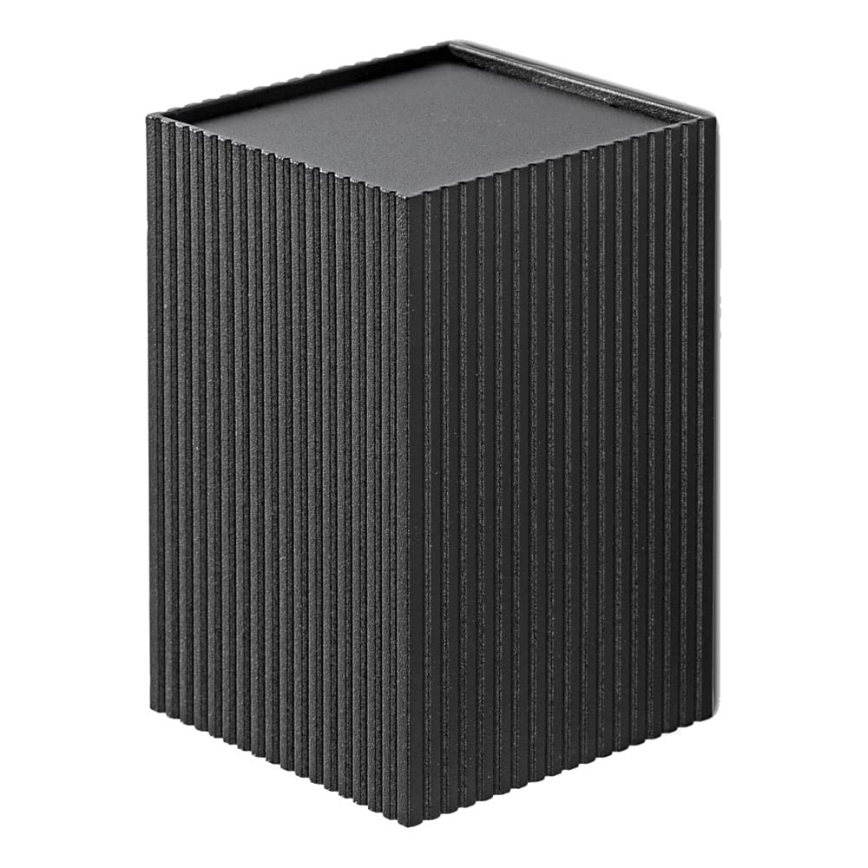 FARO 40535 - Аплик SOLE 1xGU10/8W/230V черен велпапе ъглов