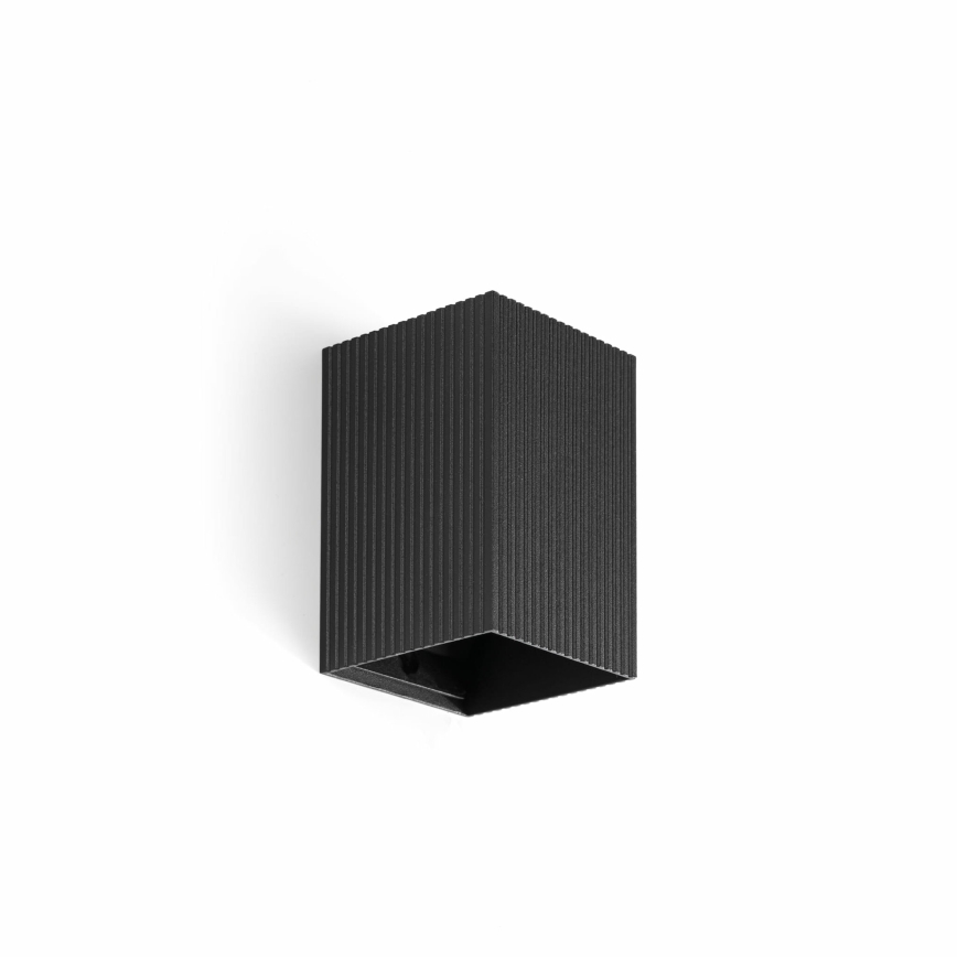 FARO 40535 - Аплик SOLE 1xGU10/8W/230V черен велпапе ъглов