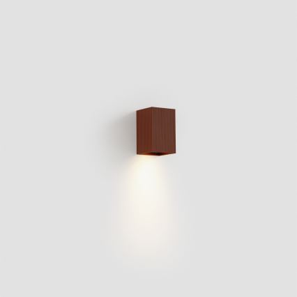 FARO 40537 - Аплик SOLE 1xGU10/8W/230V тухла велпапе ъглов
