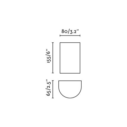 FARO 40538 - Аплик SOLE 2xGU10/8W/230V бял кръгла