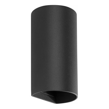 FARO 40539 - Аплик SOLE 2xGU10/8W/230V черен кръгла