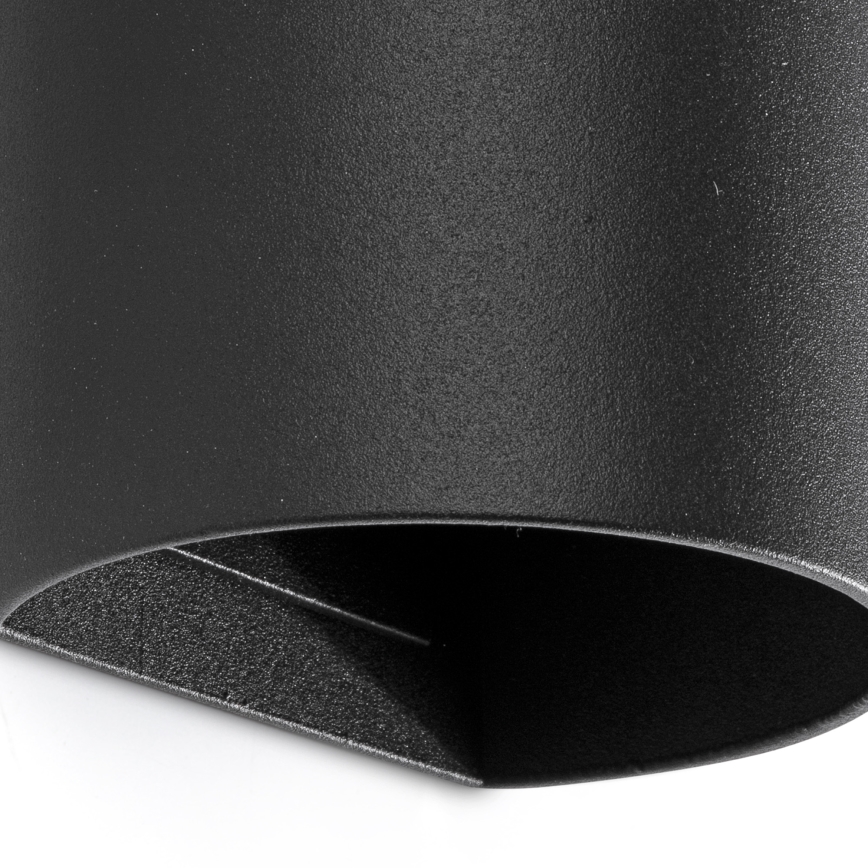 FARO 40539 - Аплик SOLE 2xGU10/8W/230V черен кръгла