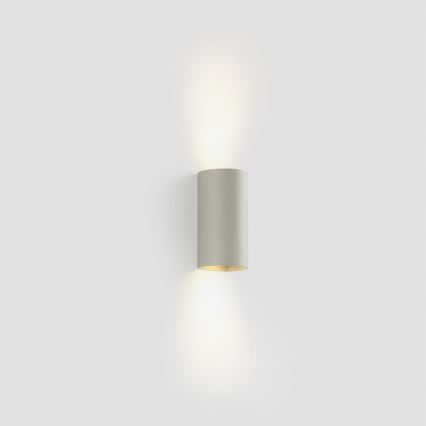 FARO 40540 - Аплик SOLE 2xGU10/8W/230V сив кръгла