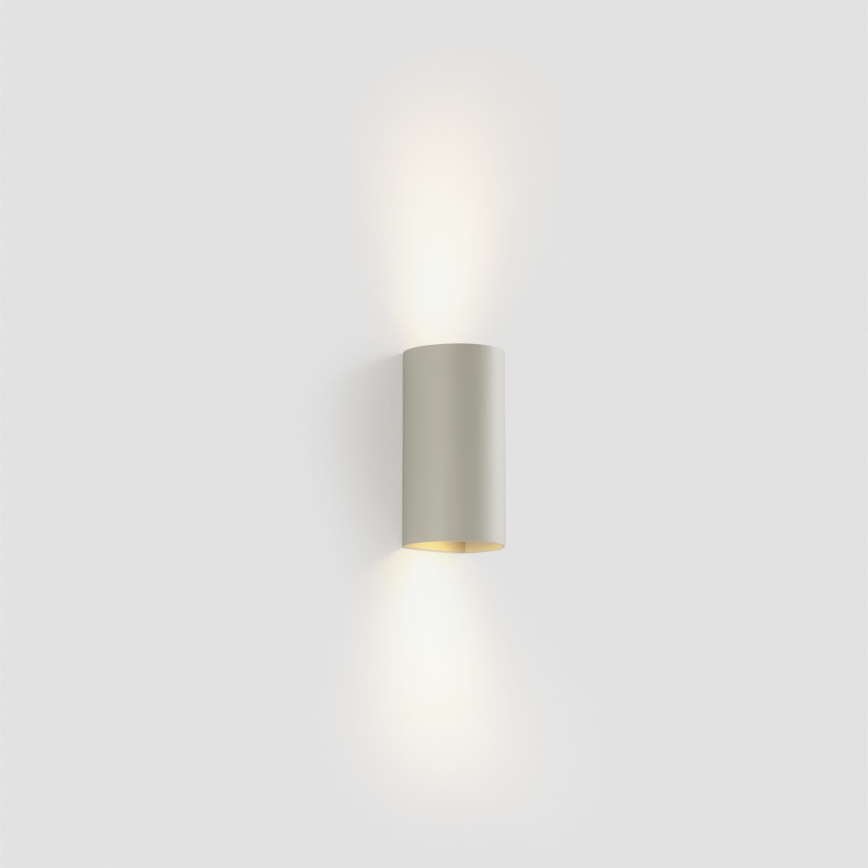 FARO 40540 - Аплик SOLE 2xGU10/8W/230V сив кръгла