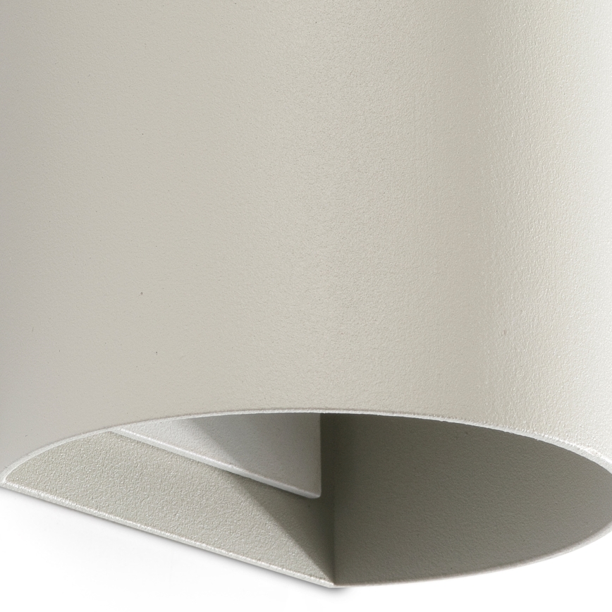 FARO 40540 - Аплик SOLE 2xGU10/8W/230V сив кръгла