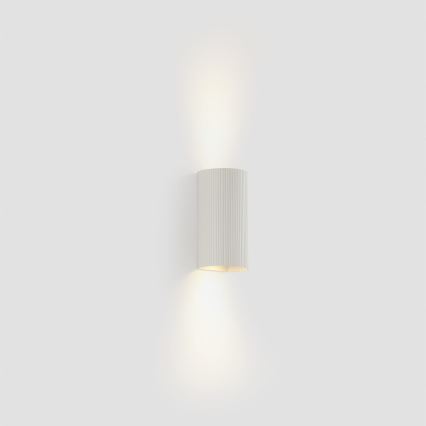 FARO 40542 - Аплик SOLE 2xGU10/8W/230V бял велпапе кръгла