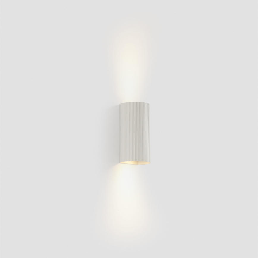 FARO 40542 - Аплик SOLE 2xGU10/8W/230V бял велпапе кръгла